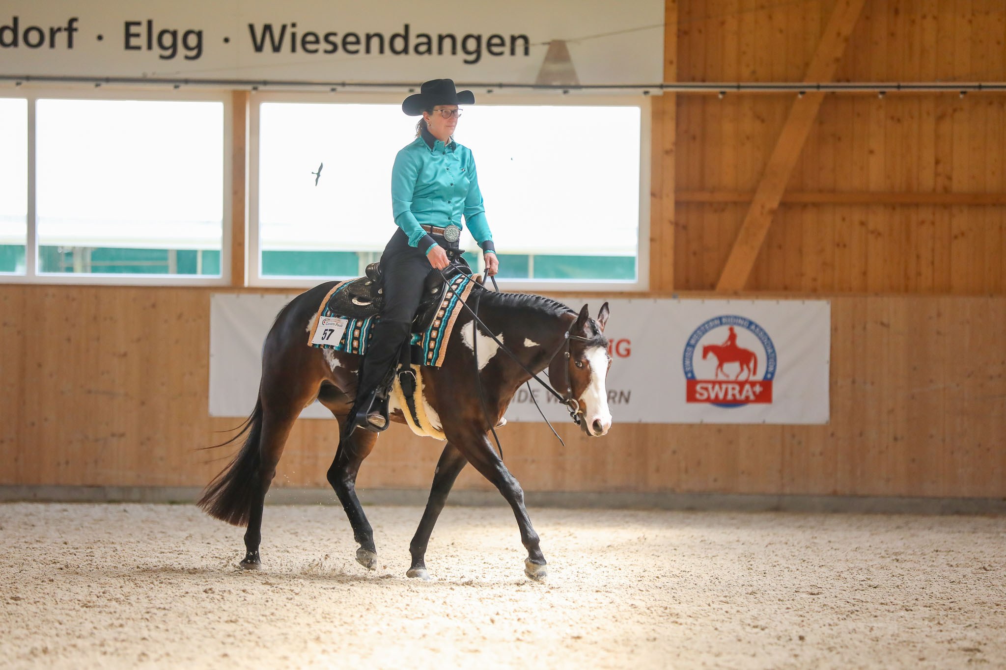 Reiterin beim Westernturnier